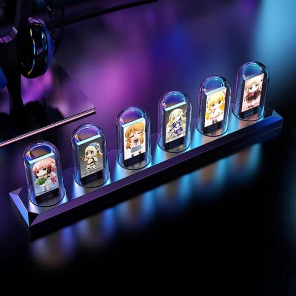 USB RGB Nixie Clock IPS Color Screen Aluminum Frame - Image 2