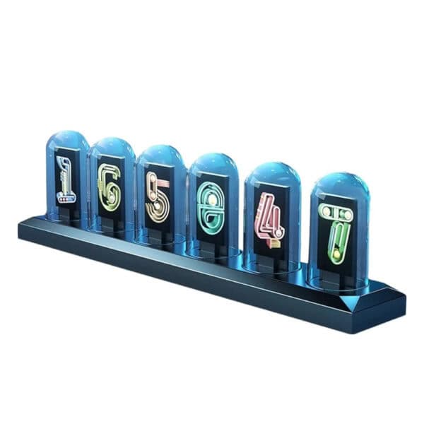 USB RGB Nixie Clock IPS Color Screen Aluminum Frame - Image 6