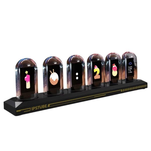 USB RGB Nixie Clock IPS Color Screen Aluminum Frame - Image 7