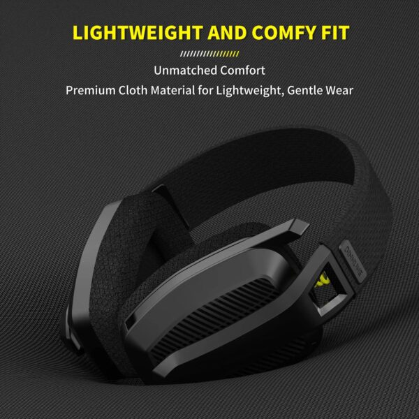 BINNUNE 2.4GHz Wireless Gaming Headset with Mic for PS5, PS4, PC, Mac, and Bluetooth Devices - Image 5