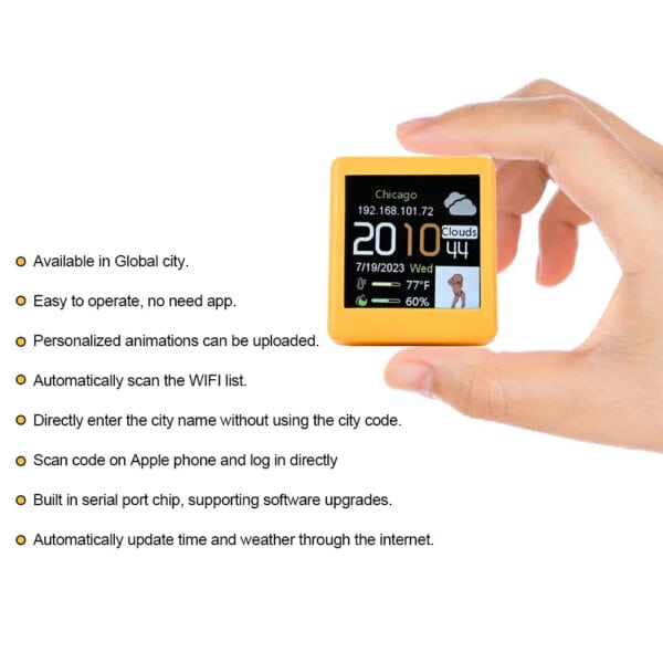 MINI Smart WiFi Weather Station Clock - Image 8
