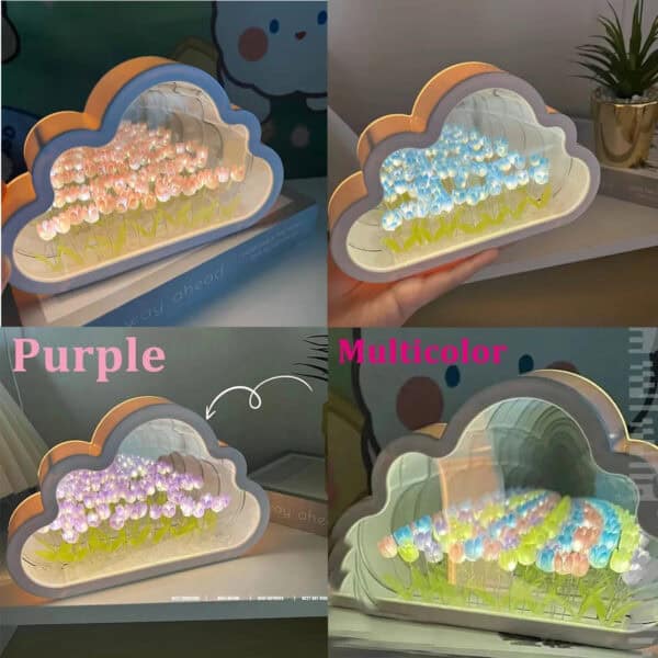 ELMAS Creative Clouds Tulip LED Night Light Table Lamp - Image 4