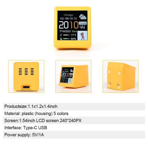 MINI Smart WiFi Weather Station Clock - Image 4