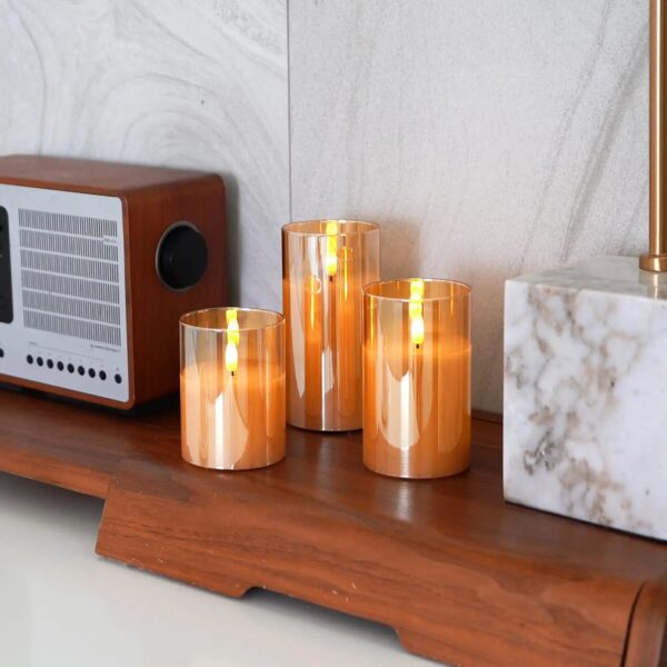 Aurora Glow Flicker Candles with remote - Image 4
