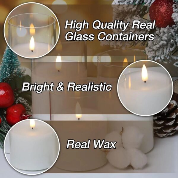 Aurora Glow Flicker Candles with remote - Image 5